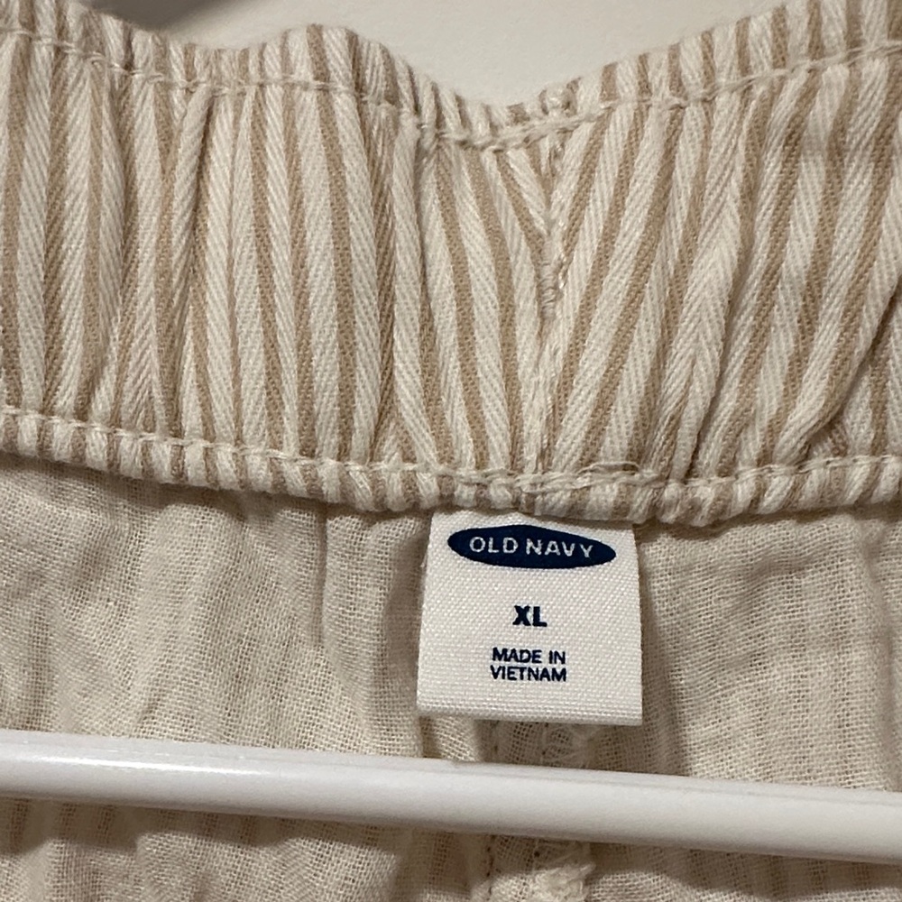 Old Navy Beige Striped Pants XL
